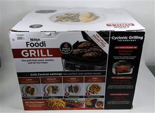 Ninja Foodi 4-in-1 Indoor Grill with 4-qt Air Fryer, Roast, Bake, and  Cyclonic Grilling Technology, Black/Stainless AG300 